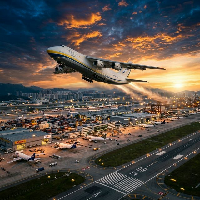Air Cargo Taking Off